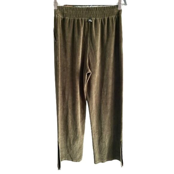 JoyLab Green Velour Split Ankle Casual Pants Sz M - Picture 4 of 9